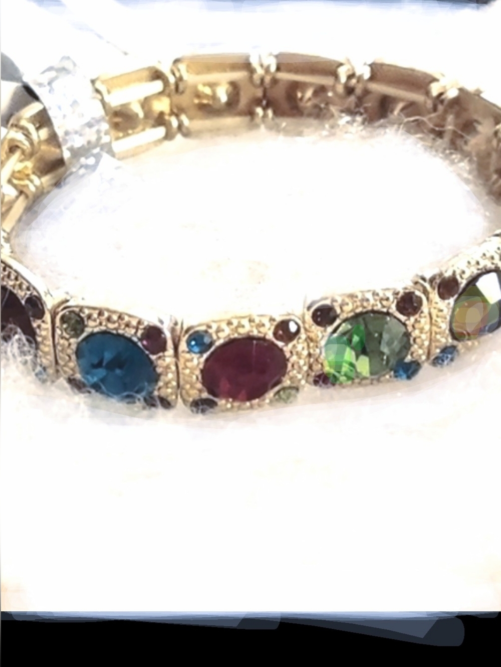 Stretchy Gemstone Vintage Bracelet